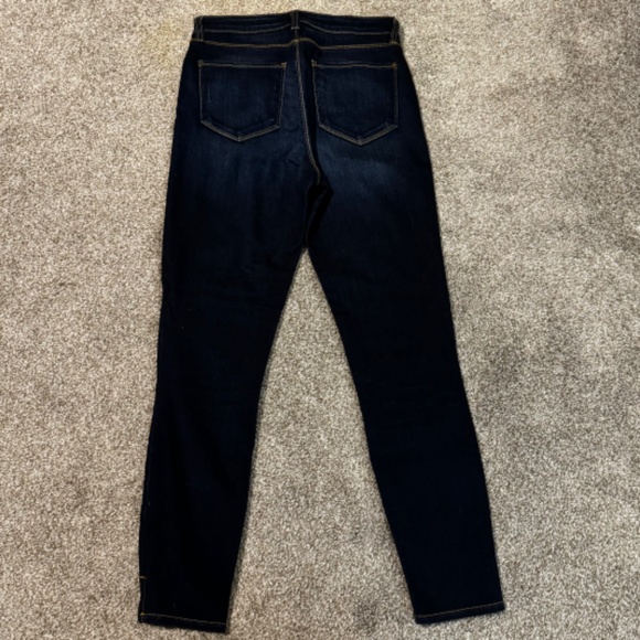 L’agence Women Size 28 Avery High Waist Side Slit Skinny Denim Jeans Deep Space - Picture 3 of 9